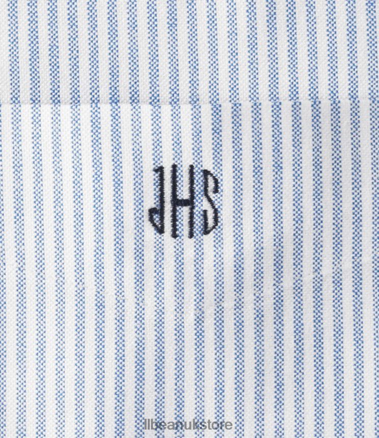 Clothing L.L.Bean Wrinkle-Free Classic Oxford Cloth Shirt French Blue Men 0VRR66704