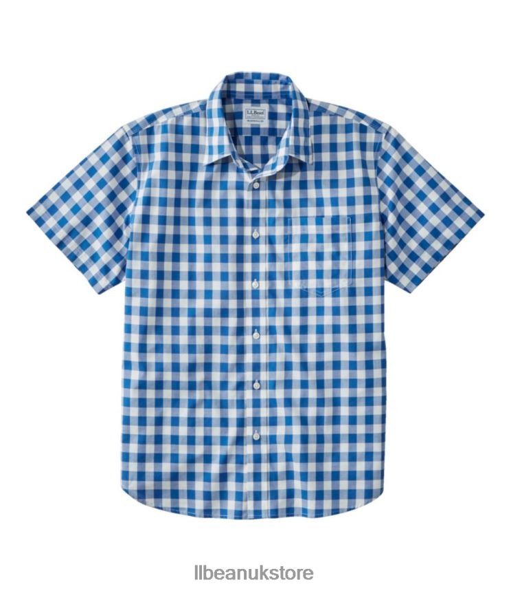 Clothing L.L.Bean Wrinkle-Free Everyday Shirt Deep Ocean Men 0VRR66261