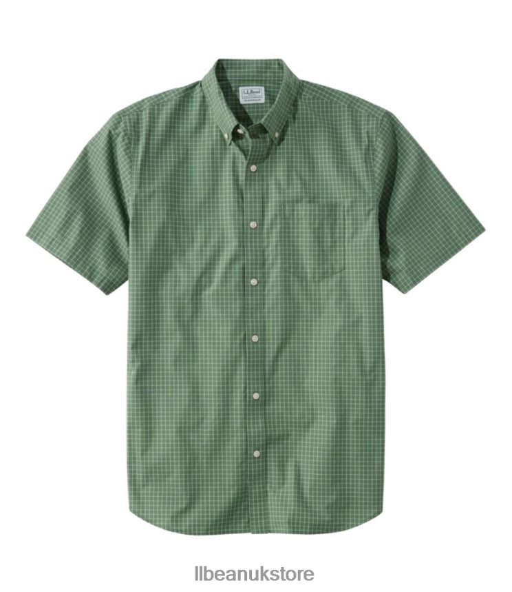 Clothing L.L.Bean Wrinkle-Free Kennebunk Sport Shirt Light Everglade Men 0VRR66669