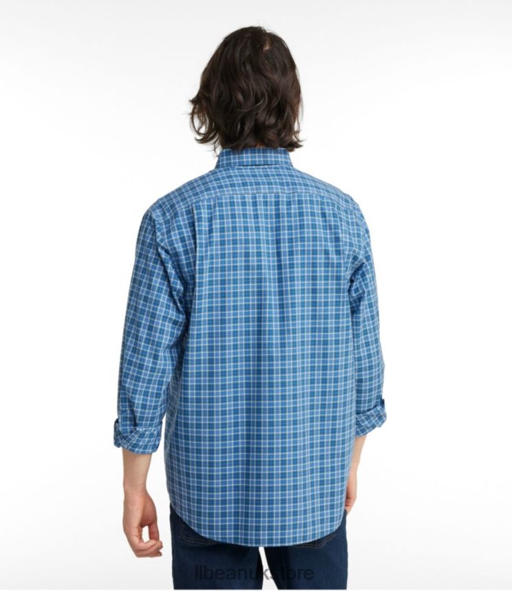 Clothing L.L.Bean Wrinkle-Free Kennebunk Sport Shirt Light Everglade Men 0VRR6684