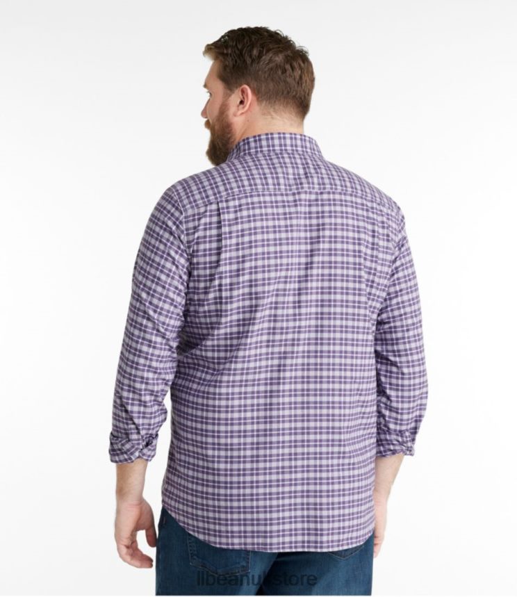 Clothing L.L.Bean Wrinkle-Free Ultrasoft Brushed Cotton Shirt Pale Turquoise Men 0VRR663182