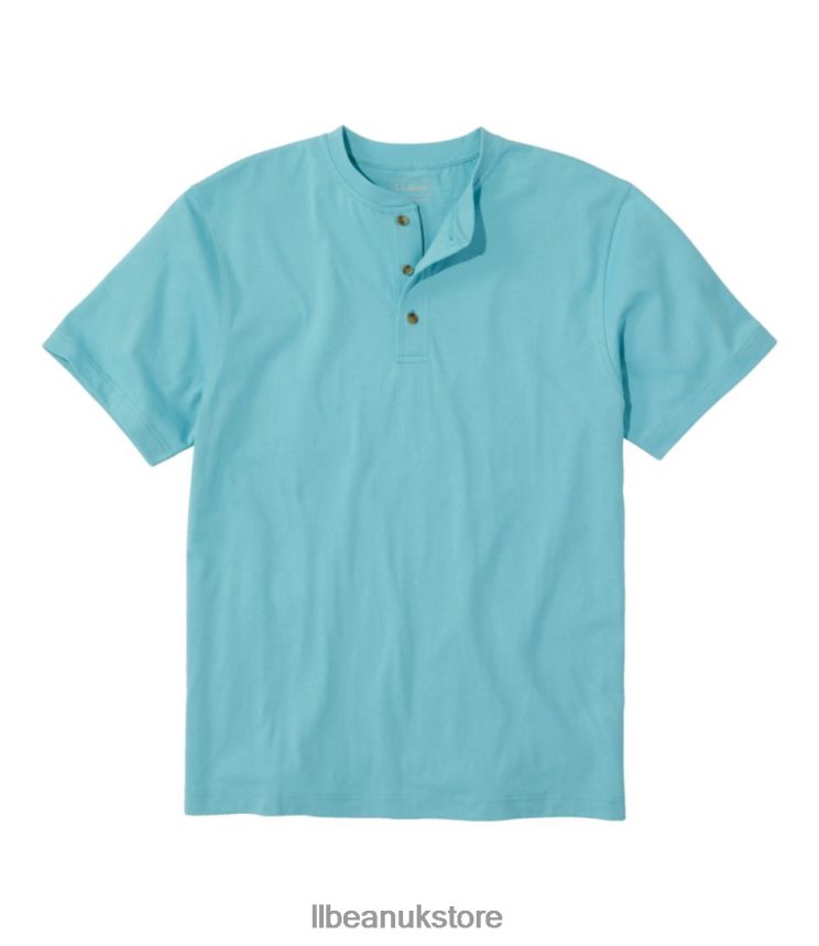 Clothing L.L.Bean Carefree Unshrinkable Tee Sea Aqua Men 0VRR664620