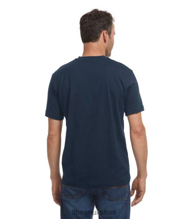 Clothing L.L.Bean Carefree Unshrinkable Tee Sea Aqua Men 0VRR664620