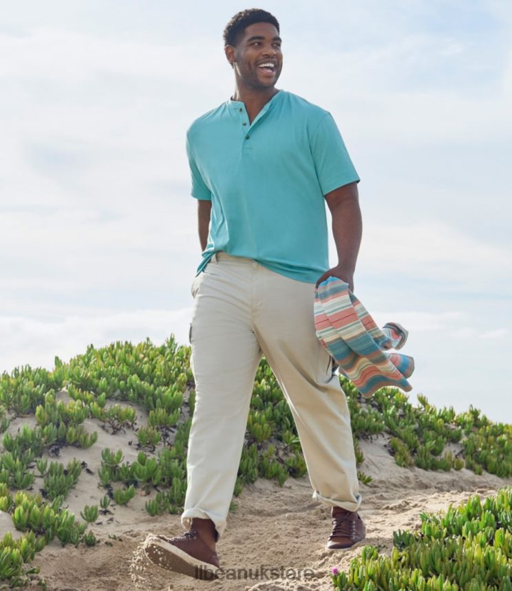 Clothing L.L.Bean Carefree Unshrinkable Tee Sea Aqua Men 0VRR664620