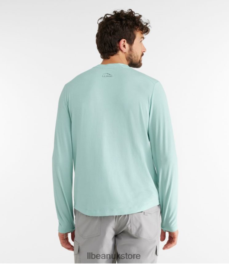 Clothing L.L.Bean Tropicwear Comfort Crew Dusk Blue Men 0VRR663297