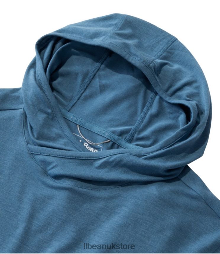 Clothing L.L.Bean Tropicwear Comfort Hoodie Dusk Blue Men 0VRR663881