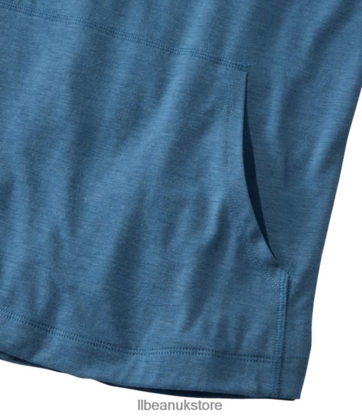 Clothing L.L.Bean Tropicwear Comfort Hoodie Dusk Blue Men 0VRR663881