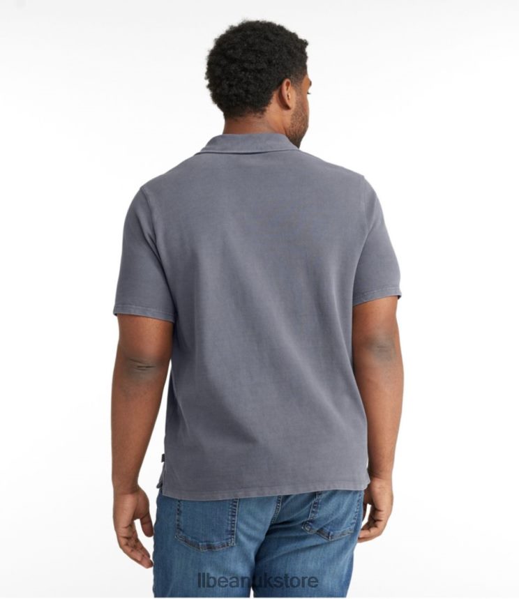 Clothing L.L.Bean BeanBuilt Pique Polo Shirt Faded Black Men 0VRR666500