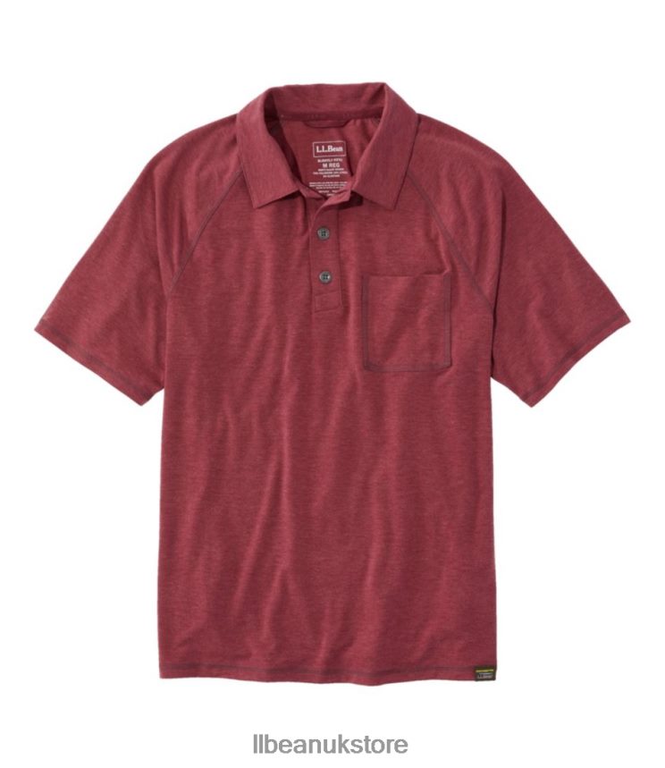 Clothing L.L.Bean Everyday SunSmart Polo Red Wine Men 0VRR665776
