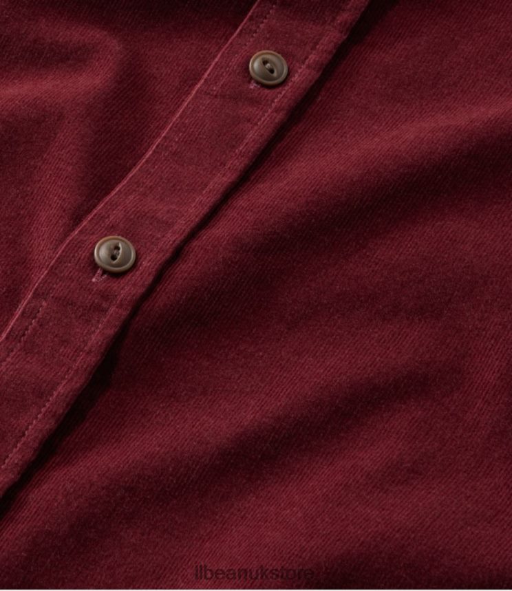 Clothing L.L.Bean Signature Microwale Corduroy Shirt Mariner Blue Men 0VRR663412