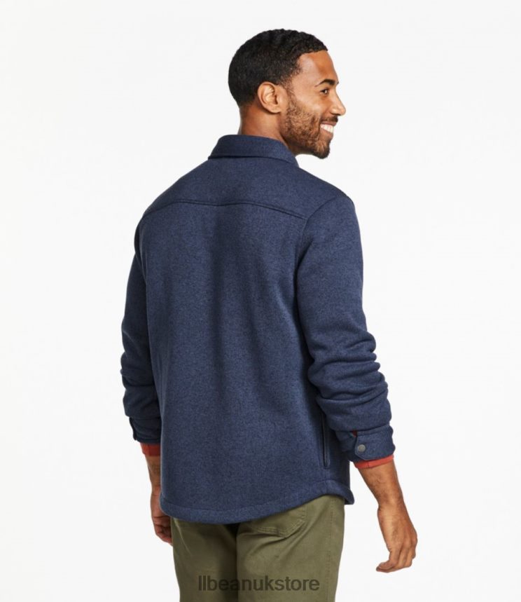 Clothing L.L.Bean Sweater Fleece Shirt Jac Eucalyptus Men 0VRR664947