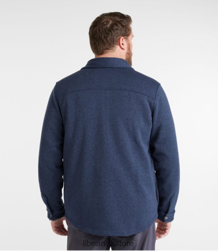 Clothing L.L.Bean Sweater Fleece Shirt Jac Eucalyptus Men 0VRR664947