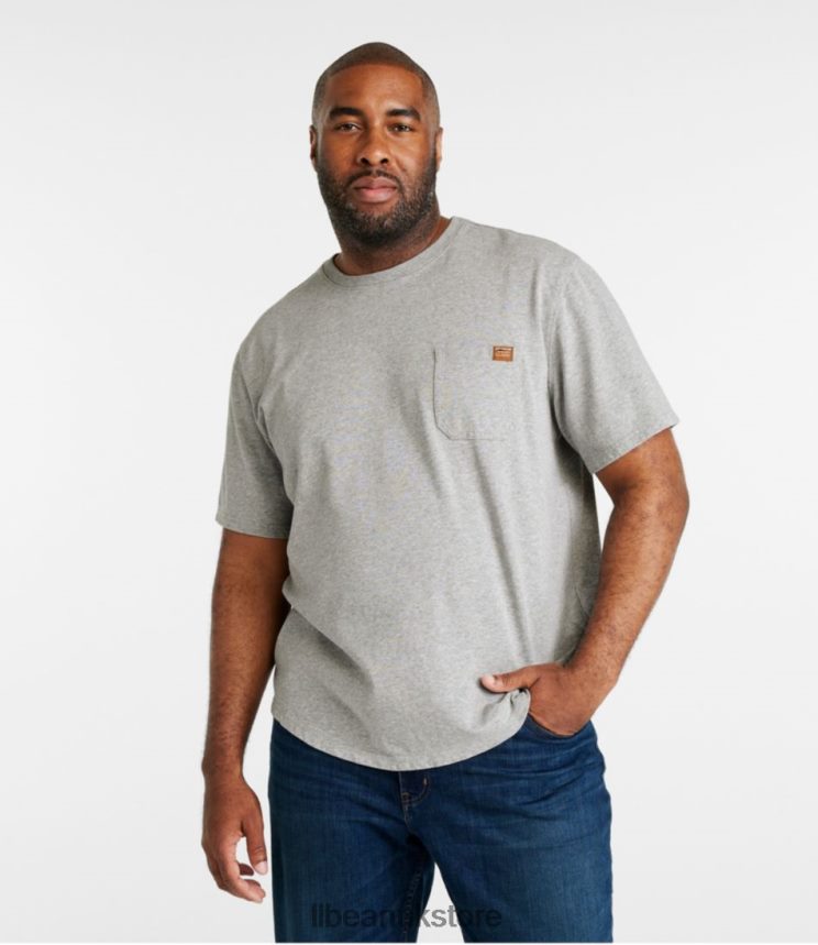 Clothing L.L.Bean BeanBuilt Cotton Tees Soft Spruce Men 0VRR66271