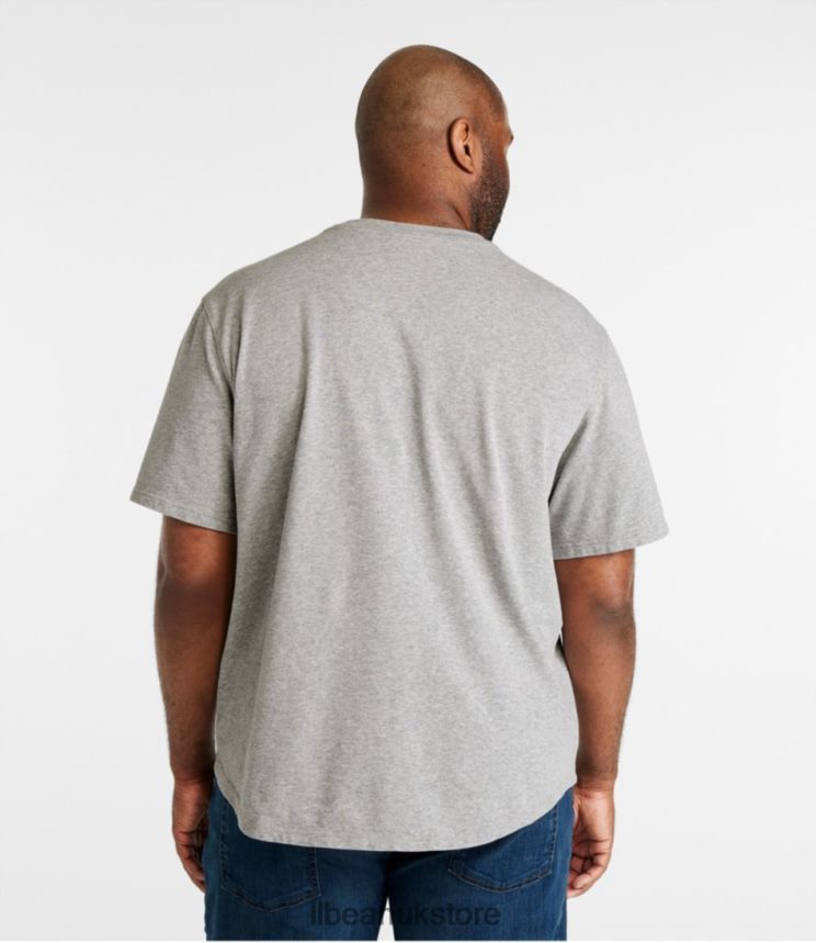 Clothing L.L.Bean BeanBuilt Cotton Tees Soft Spruce Men 0VRR66271