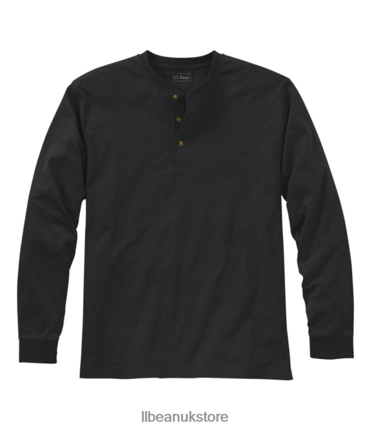 Clothing L.L.Bean Carefree Unshrinkable Tee Black Men 0VRR666918