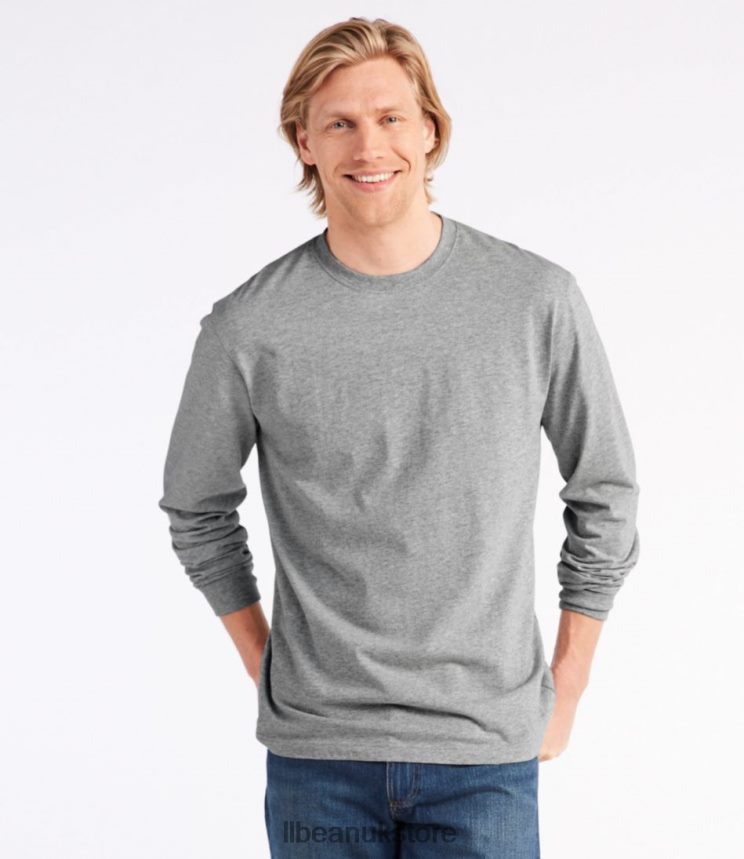 Clothing L.L.Bean Carefree Unshrinkable Tee Dark Breton Red Men 0VRR6662