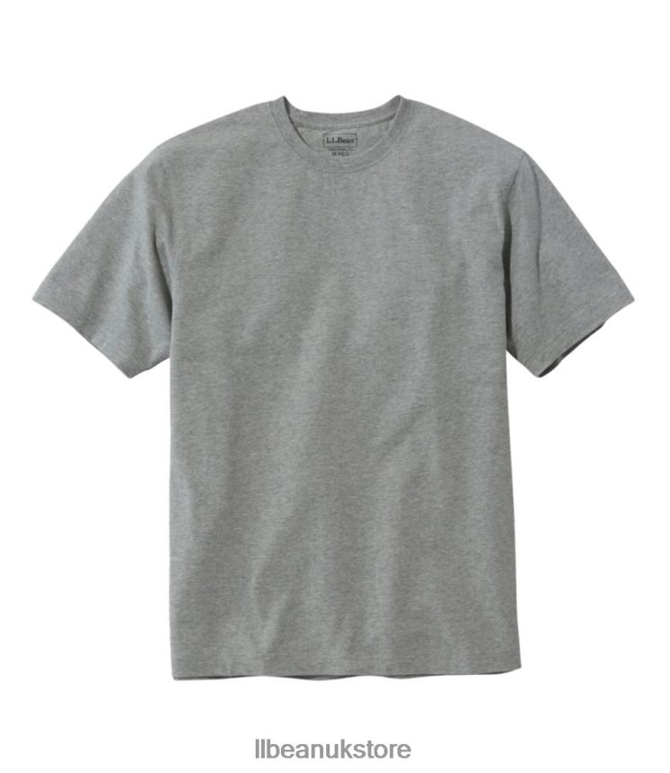 Clothing L.L.Bean Carefree Unshrinkable Tee Gray Heather Men 0VRR664580