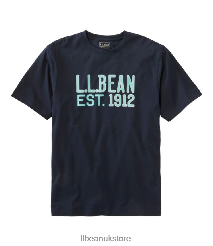 Clothing L.L.Bean Carefree Unshrinkable Tee Navy Men 0VRR664712