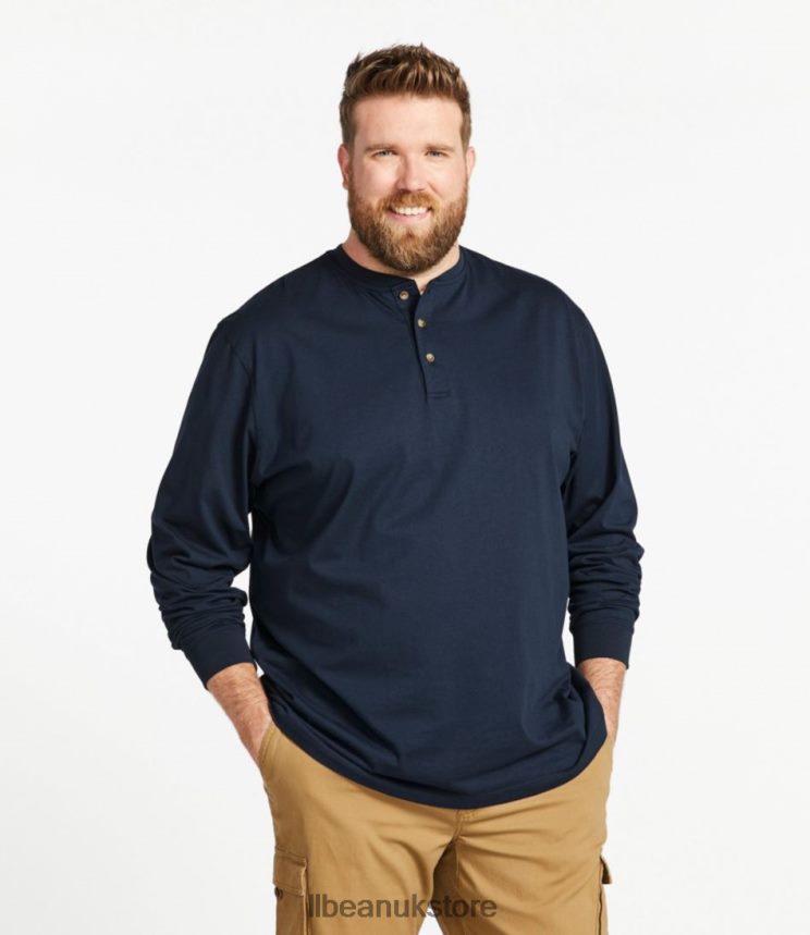 Clothing L.L.Bean Carefree Unshrinkable Tee Ocean Blue Men 0VRR666460