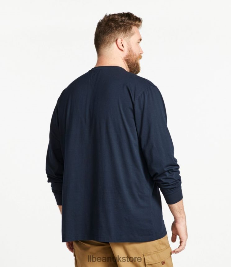Clothing L.L.Bean Carefree Unshrinkable Tee Ocean Blue Men 0VRR666460