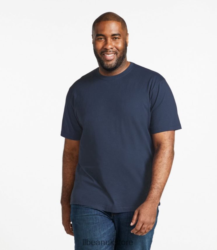 Clothing L.L.Bean Carefree Unshrinkable Tee Sea Aqua Men 0VRR662941