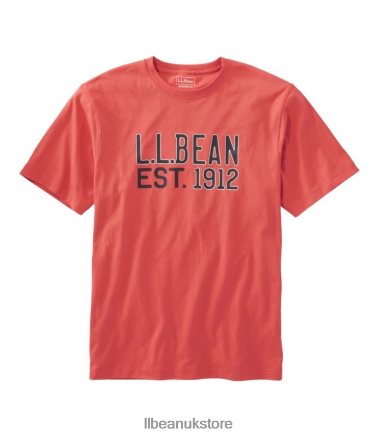 Clothing L.L.Bean Carefree Unshrinkable Tee Sunlit Coral Men 0VRR665760
