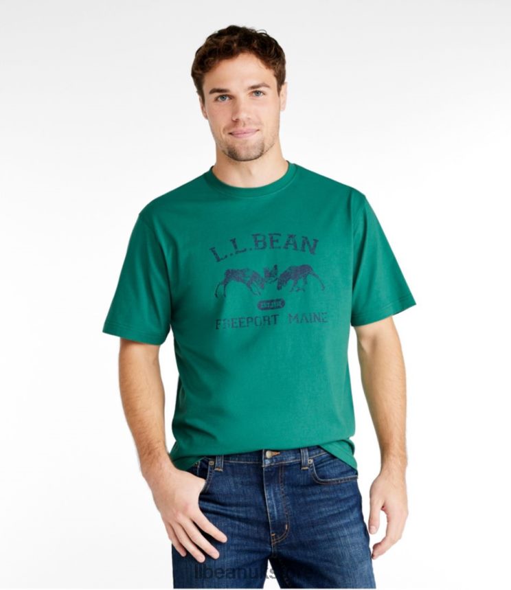 Clothing L.L.Bean Carefree Unshrinkable Tee Sunlit Coral Men 0VRR665760