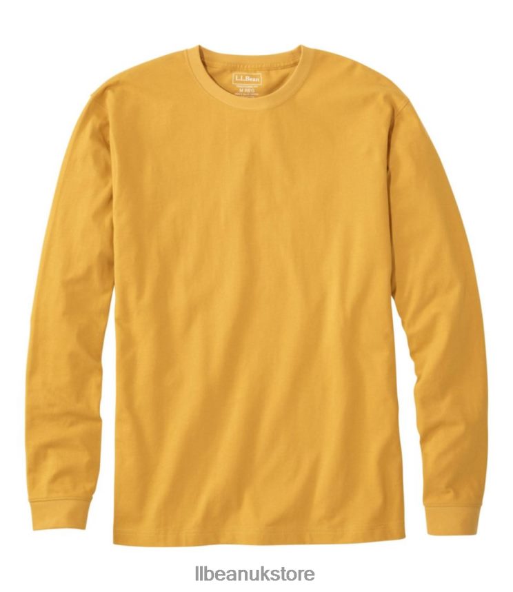 Clothing L.L.Bean Carefree Unshrinkable Tee Warm Gold Men 0VRR665697