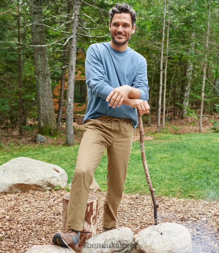 Clothing L.L.Bean Carefree Unshrinkable Tee Warm Gold Men 0VRR665697