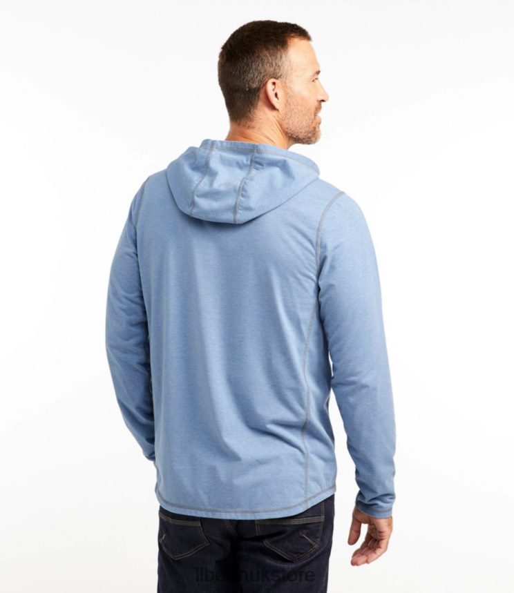 Clothing L.L.Bean Insect Shield Hoodie Baltic Blue Men 0VRR663177