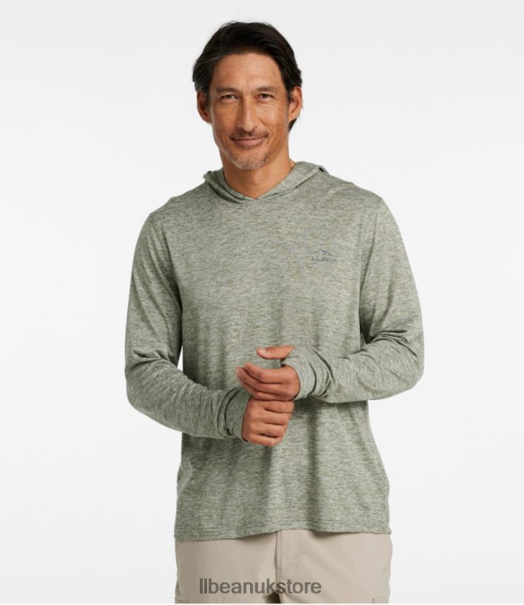 Clothing L.L.Bean Insect Shield Pro Knit Hoodie Slate Heather Men 0VRR665872