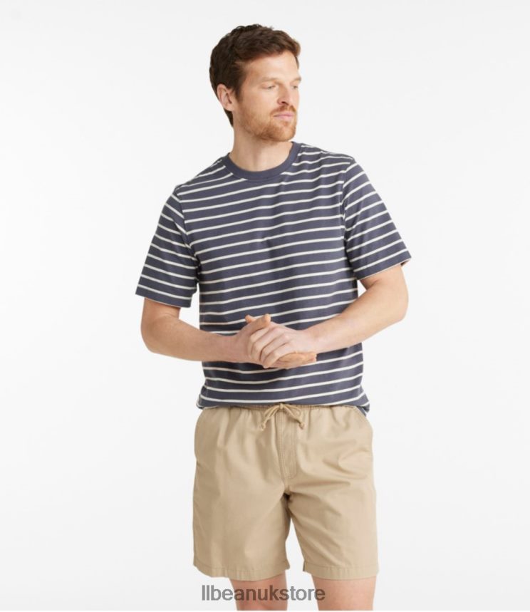 Clothing L.L.Bean Lakewashed Organic Cotton Tee Carbon Navy Men 0VRR663249