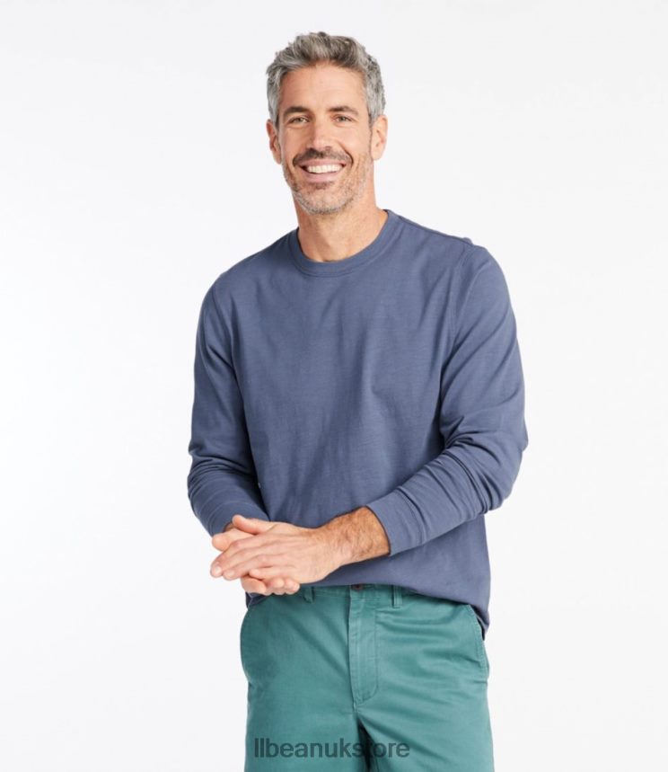 Clothing L.L.Bean Lakewashed Organic Cotton Tee Sea Pine Men 0VRR665851