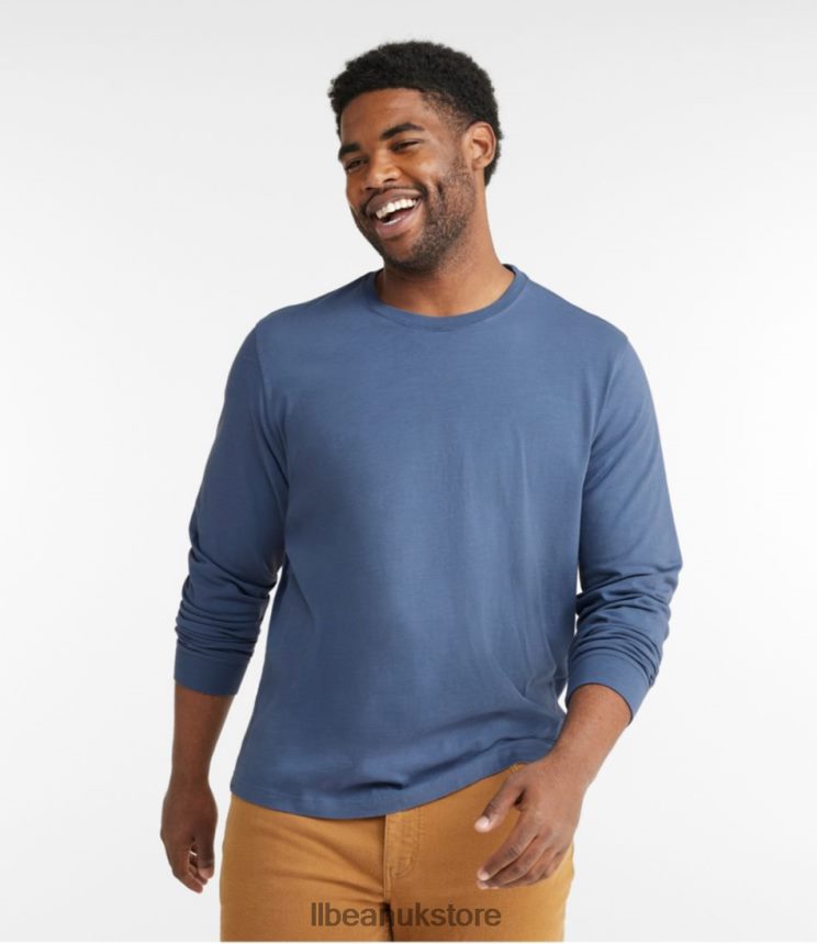 Clothing L.L.Bean Lakewashed Organic Cotton Tee Sea Pine Men 0VRR665851