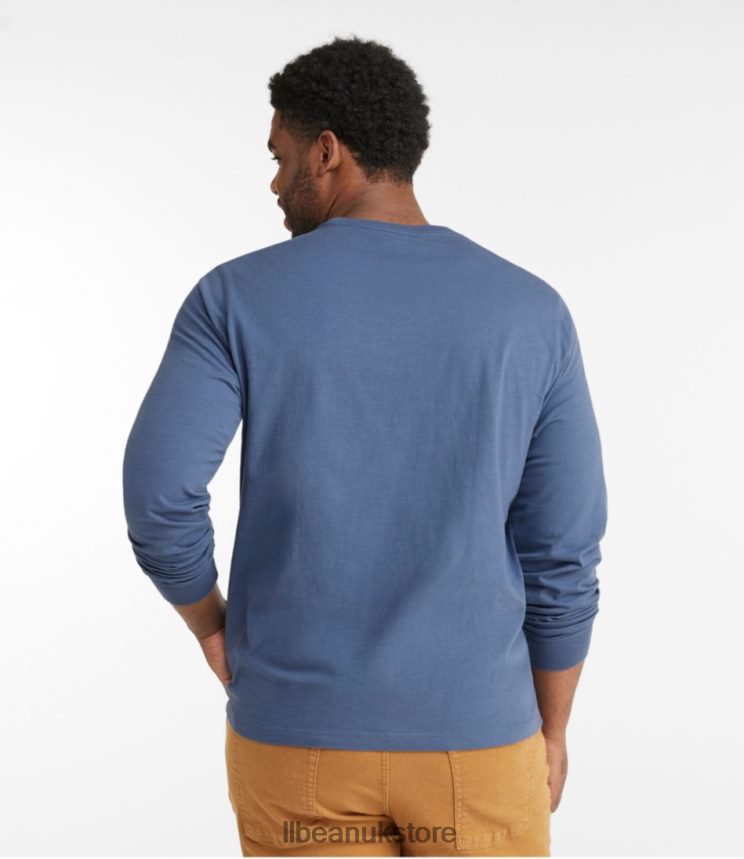 Clothing L.L.Bean Lakewashed Organic Cotton Tee Sea Pine Men 0VRR665851