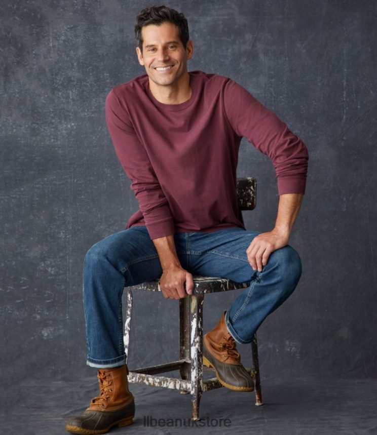 Clothing L.L.Bean Lakewashed Organic Cotton Tee Sea Pine Men 0VRR665851