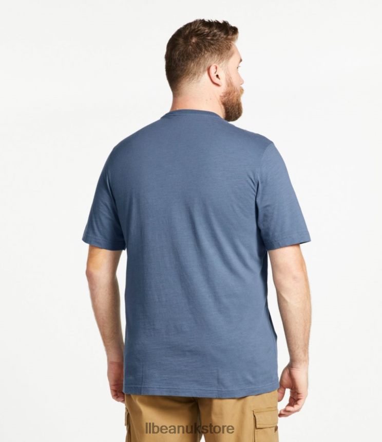 Clothing L.L.Bean Lakewashed Organic Cotton Tee Vintage Indigo Men 0VRR66195