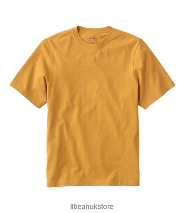 Clothing L.L.Bean Lakewashed Organic Cotton Tee Warm Gold Men 0VRR666925