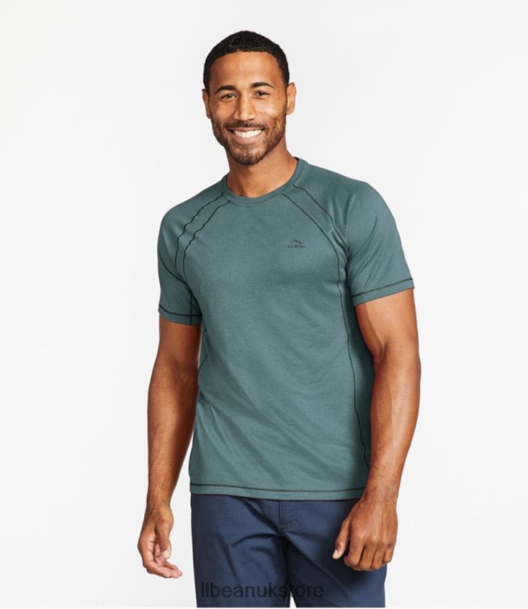 Clothing L.L.Bean Quick-Dry Trail Tee Short-Sleeve Carbon Navy Men 0VRR666513