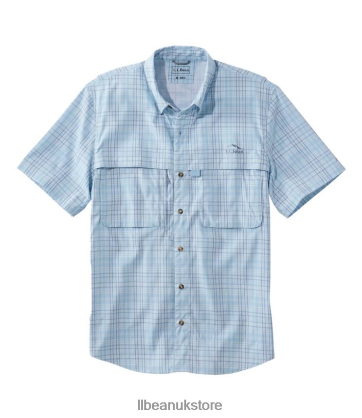 Clothing L.L.Bean Tropicwear Shirt Surf Blue Men 0VRR661535