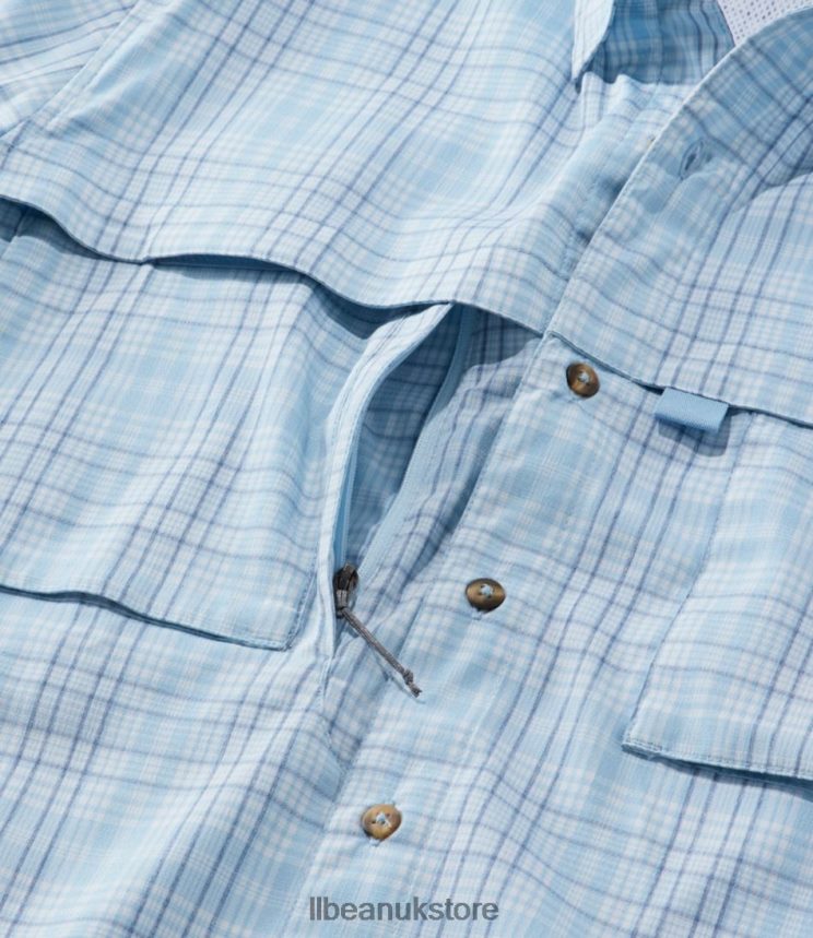 Clothing L.L.Bean Tropicwear Shirt Surf Blue Men 0VRR661535