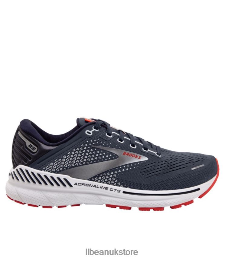 Footwear L.L.Bean Brooks Adrenaline GTS 22 Running Shoes Peacoat/India Ink/Grenadine Men 0VRR661109