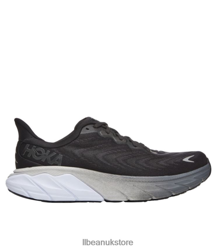 Footwear L.L.Bean HOKA Arahi 6 Running Shoes Black/White Men 0VRR661098