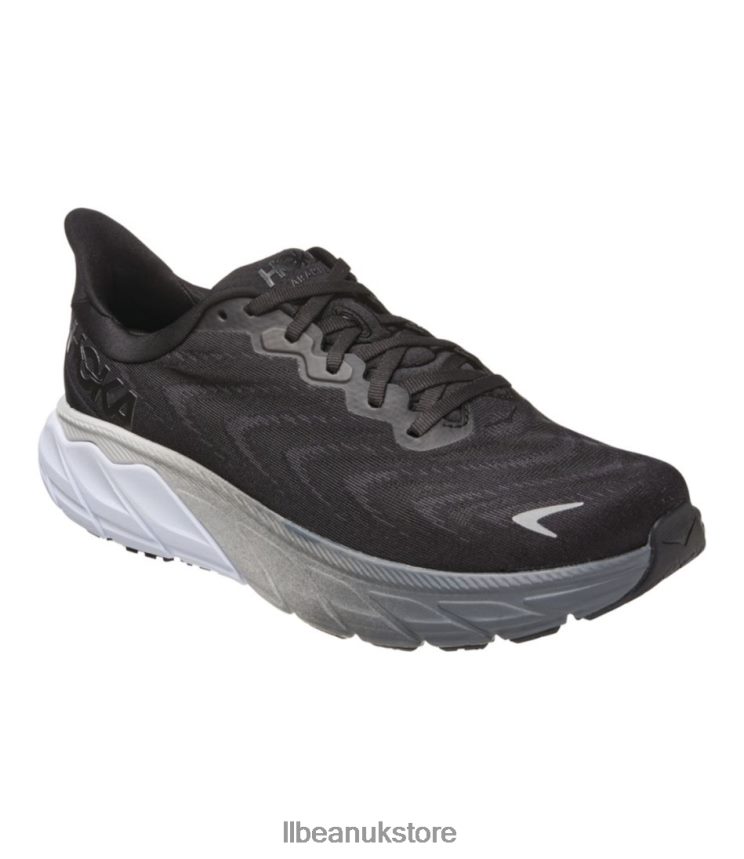 Footwear L.L.Bean HOKA Arahi 6 Running Shoes Black/White Men 0VRR661098