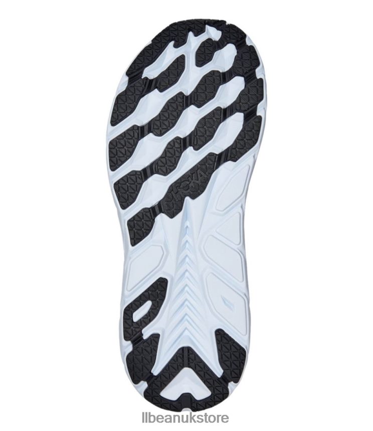 Footwear L.L.Bean HOKA Clifton 8 Running Shoes Black/White Men 0VRR661064