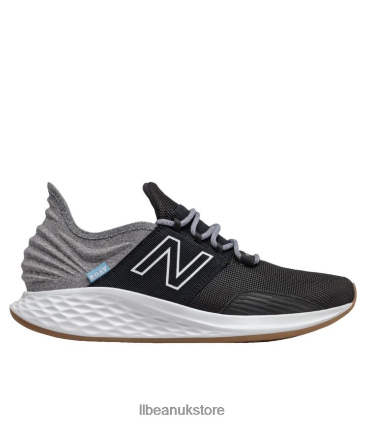 Footwear L.L.Bean New Balance Fresh Foam Roav Tee Shirt Running Shoes Black/Light Aluminum Men 0VRR661124