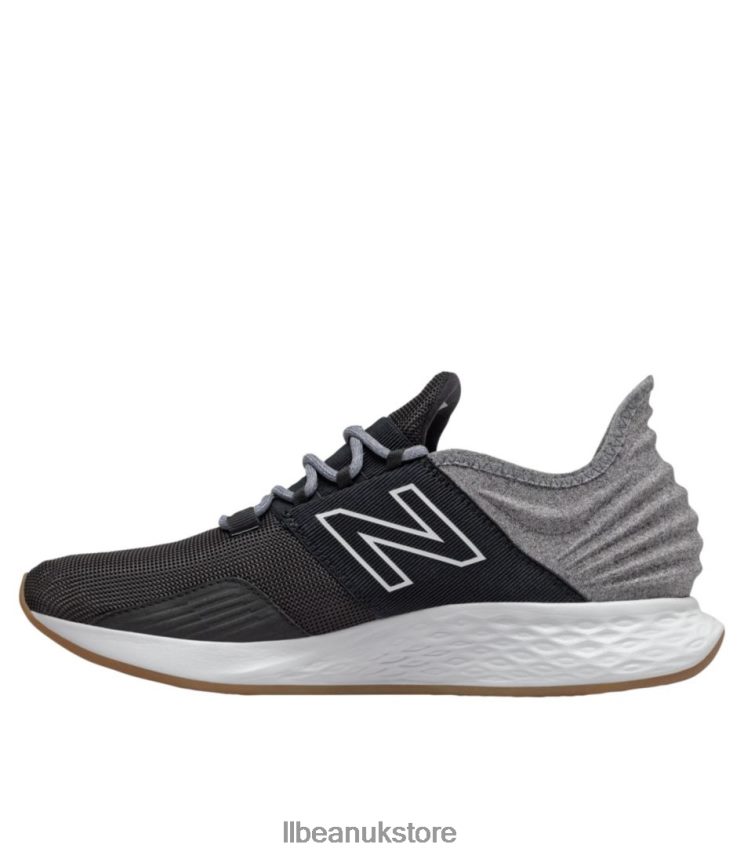 Footwear L.L.Bean New Balance Fresh Foam Roav Tee Shirt Running Shoes Black/Light Aluminum Men 0VRR661124