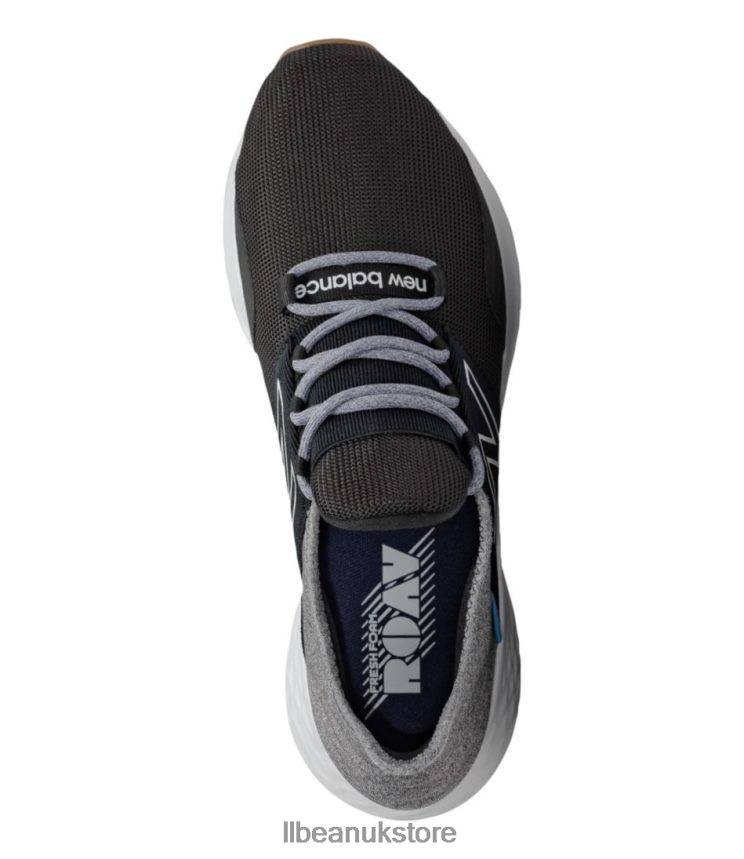 Footwear L.L.Bean New Balance Fresh Foam Roav Tee Shirt Running Shoes Black/Light Aluminum Men 0VRR661124