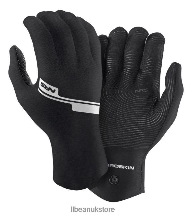 Water Sports L.L.Bean NRS HydroSkin Gloves Black Men 0VRR661846