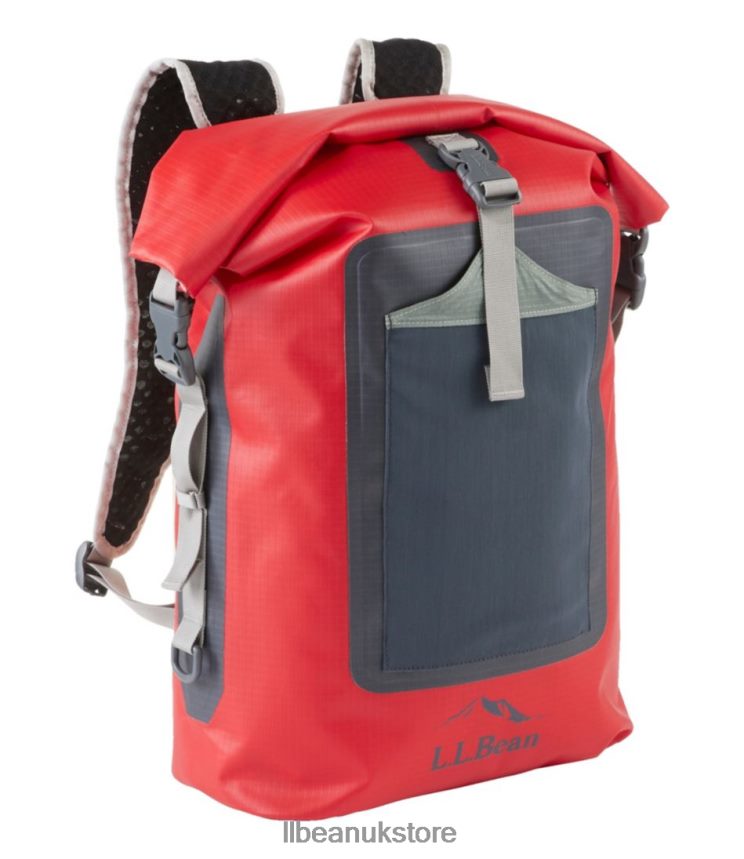 Outdoor Equipment L.L.Bean Adventure Pro Waterproof Day Pack Lobster Red Unisex 0VRR663931